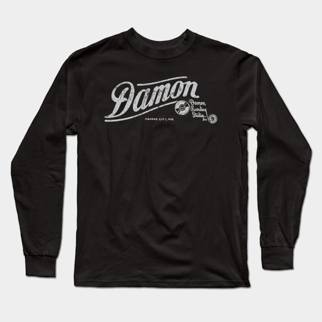 Damon Records Long Sleeve T-Shirt by MindsparkCreative